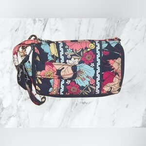 Vera Bradley Happy Snails Floral Wristlet/Phone Case